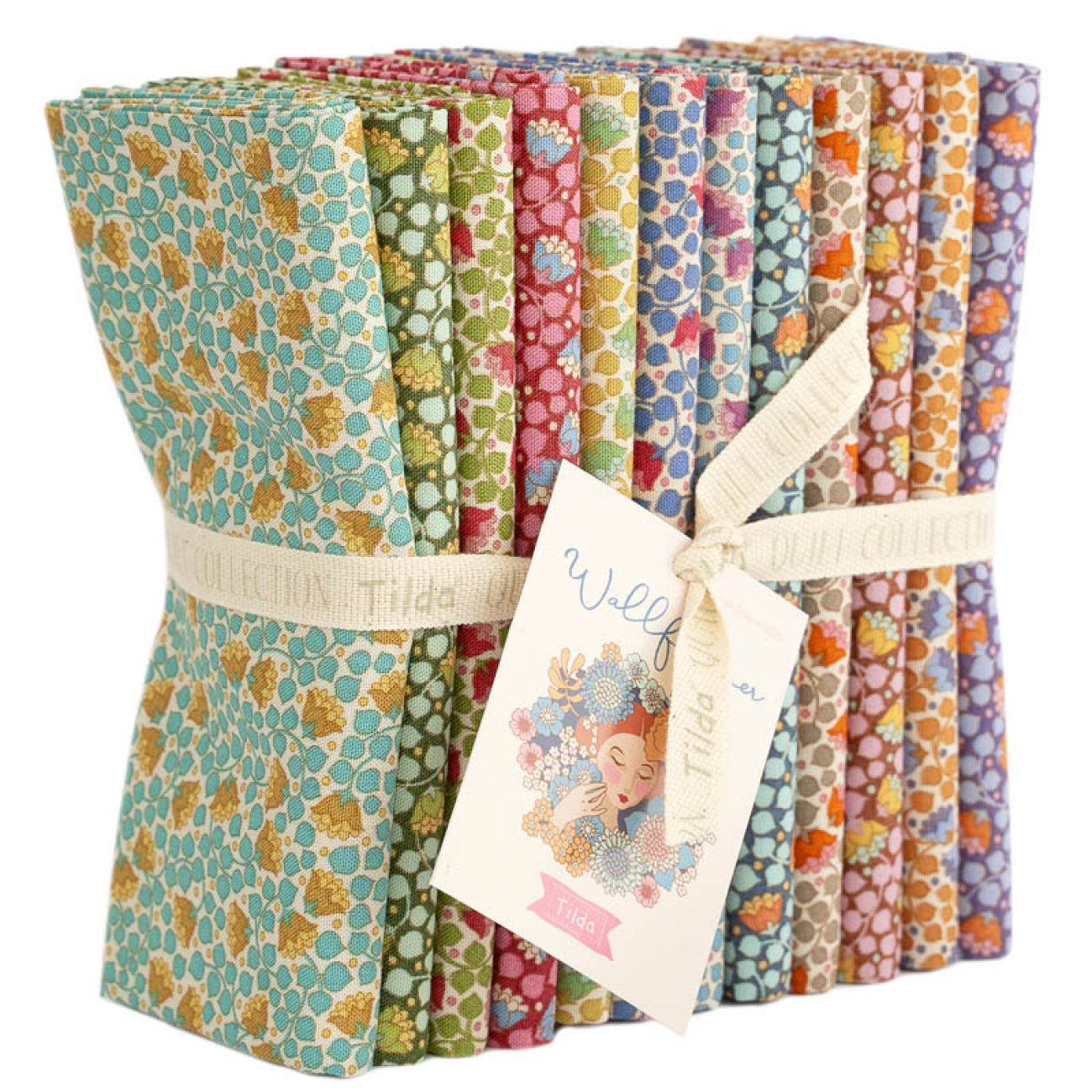 Tilda Patchwork Stoff Baumwolle - Wallflower - Bellflower Mustard